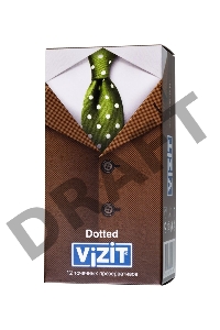 Презервативы VIZIT Dotted Точечные 12 шт, латекс, 18 см