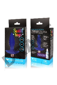 Синяя коническая анальная пробка Sweet Toys - 10,5 см.