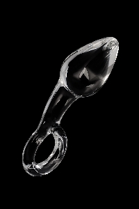 Анальная втулка Sexus Glass, стекло, прозрачная, 14,5 см, Ø 4 см