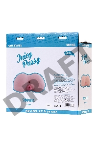 Мастурбатор реалистичный TOYFA Juicy Pussy Sophie с вибрацией , вагина и анус, TPR, 17 см