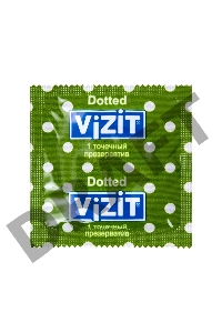 Презервативы VIZIT Dotted Точечные 12 шт, латекс, 18 см