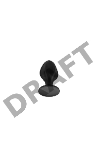 Пробка анальная Силиконовая черная S (5.8*2.8cm) 3306-01