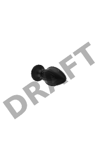 Пробка анальная Силиконовая черная S (5.8*2.8cm) 3306-01