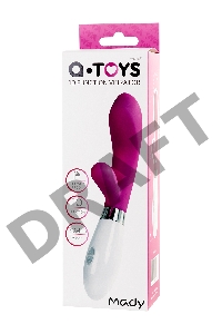 Вибратор с клиторальным стимулятором TOYFA A-Toys Mady, силикон, розовый, 20,4 см