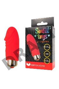 Красный вибромассажер Sweet Toys - 5,5 см.