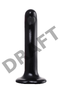 Ремневой нереалистичный страпон Strap-on-me, P&G SPOT, L, силикон, черный, 19 см.