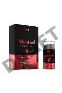 Жидкий интимный гель с эффектом вибрации Strawberry, 15мл