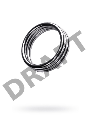 Кольцо на пенис TOYFA Metal, серебряное