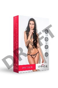 Оригинальные контурные трусики с доступом и жемчужной нитью (Easy to love) (XS/S (40-42))