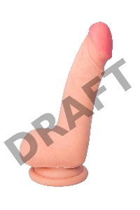Реалистичный фаллоимитатор TOYFA RealStick Elite DILDO, TPR, телесный, 18,5 см