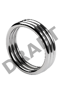 Кольцо на пенис TOYFA Metal, серебряное