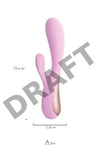 Нереалистичный вибратор Satisfyer Mono Flex, силикон, розовый, 20,4 см.