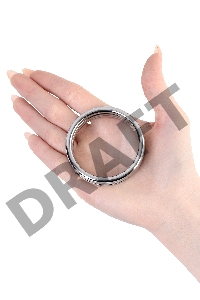 Кольцо на пенис TOYFA Metal, серебряное