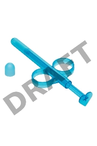 Набор из 2 голубых шприцев для введения лубриканта Lube Tube