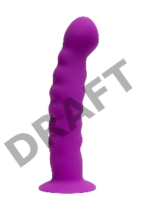 Фаллоимитатор анальный силиконовый  пурпурный, 15 см х 2.5 см 47532-MM