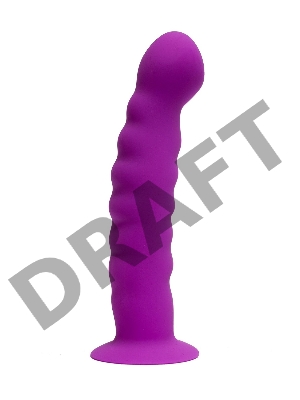 Фаллоимитатор анальный силиконовый  пурпурный, 15 см х 2.5 см 47532-MM