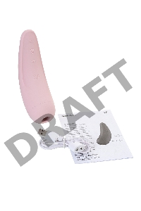Вакуум-волновой бесконтактный стимулятор клитора Satisfyer Curvy 2+, силикон, розовый, 14,3 см.