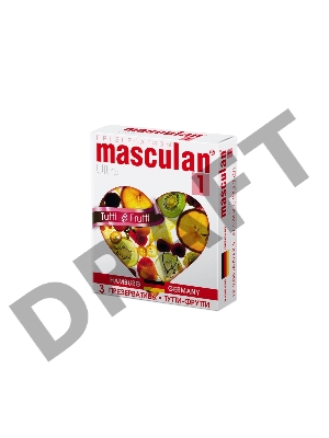 Презервативы Masculan Ultra 1 3 шт Тутти-Фрутти (Tutti-Frutti)