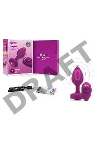 Ярко-розовая анальная вибровтулка с кристаллом Vibrating Jewel Plug S/M - 10 см.