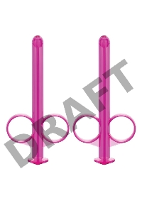 Набор из 2 лиловых шприцев для введения лубриканта Lube Tube