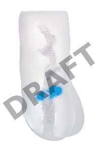 Мастурбатор реалистичный TOYFA Juicy Pussy Hot Crystal, TPE, 14,5 см