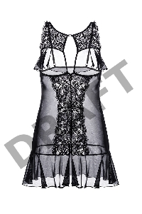 Эротическая комбинация Erolanta Margarita, черный (46-48)