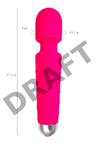 Вибромассажер Flovetta Peony, силикон, розовый, 20,5 см