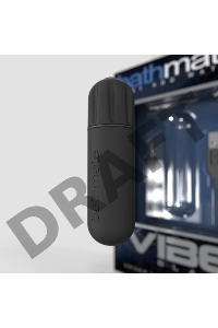 Вибропуля Bathmate Vibe Bullet Black, перезаряжаемая, водонепронецаемая, пластик, черная