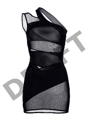 Платье Candy Girl Stormy с открытым плечом, черное, OS