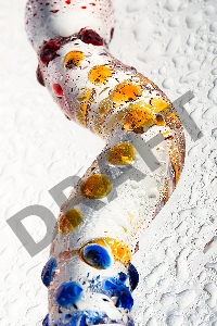 Нереалистичный фаллоимитатор Sexus Glass, стекло, прозрачный, 20 см