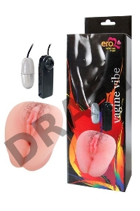 Телесная вибровагина Erowoman-Eroman