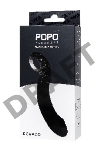 Анальный стимулятор TOYFA POPO Pleasure, водонепроницаемый, силикон, черный, 18 см, Ø 3,5 см