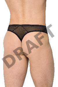Трусы мужские с клетчатой вставской SoftLine Collection, черный, M/L