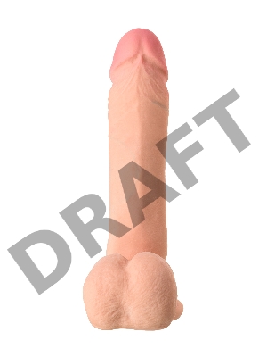 Реалистичный фаллоимитатор TOYFA RealStick Elite DILDO, TPR, телесный, 20 см