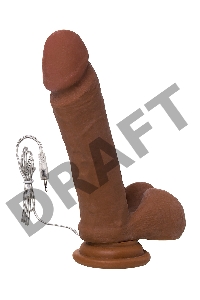 Реалистичный ротатор TOYFA RealStick Elite Mulatto, коричневый, 16 см