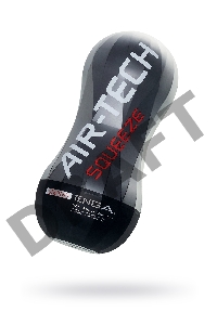 Нереалистичный мастурбатор TENGA Air-Tech Squeeze Strong, TPE, белый, 17 см
