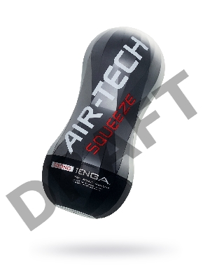 Нереалистичный мастурбатор TENGA Air-Tech Squeeze Strong, TPE, белый, 17 см