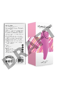 Розовый клиторальный вибромассажер FemmeGasm
