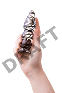 Анальная втулка Sexus Glass, стекло, прозрачный, 13 см, Ø 3,5 см