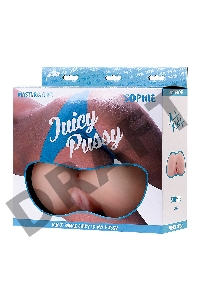 Мастурбатор реалистичный TOYFA Juicy Pussy Sophie с вибрацией , вагина и анус, TPR, 17 см