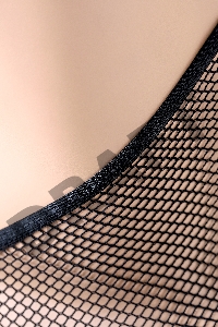 Костюм-сетка Candy Girl Trinity, с кружевным воротником, черный, OS