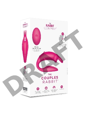 Розовый вибратор для пар The Couples Rabbit