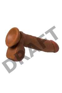 Реалистичный ротатор TOYFA RealStick Elite Mulatto, коричневый, 16 см