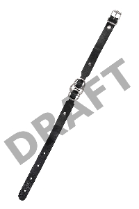 Чокер-ошейник Pecado BDSM, со связанными кольцами, натуральная кожа, чёрный