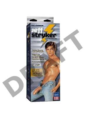 Фаллоимитатор реалистик Jeff Stryker с мошонкой на присоске Ultra Skin Jeff Stryker ULTRASKYN™ 10 Realistic Cock w/ Removable Vac-U-Lock™ Suction Cup