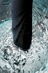 Нереалистичный вибратор WANAME D-SPLASH Storm, силикон, черный, 22,5 см