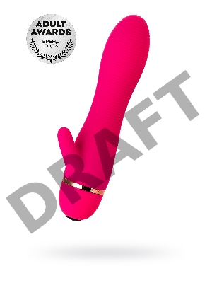 Вибратор TOYFA A-Toys с клиторальным стимулятором, силикон, розовый, 15 см