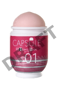Мастурбатор нереалистичный MensMax CAPSULE 01 Dandara, TPE, розовый, 8 см