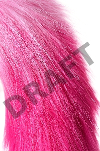 Анальная втулка Metal by TOYFA с бело-розовым хвостом, металл, серебряная, 45 см, Ø 2,7 см