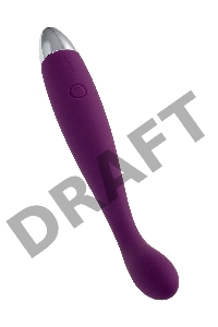 Coco Violet Гибкий тонкий вибростимулятор фиолетовый с гладкой поверхностью